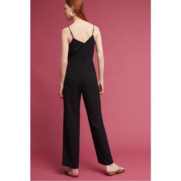 By Anthropologie Black The Essential Slim Jumpsuit Women's Size US 4 - Picture 8 of 12